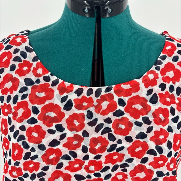 Cabi Flipside Blouse #5356, Abstract Poppy Print Sleeveless Top, Large - Picture 15 of 17